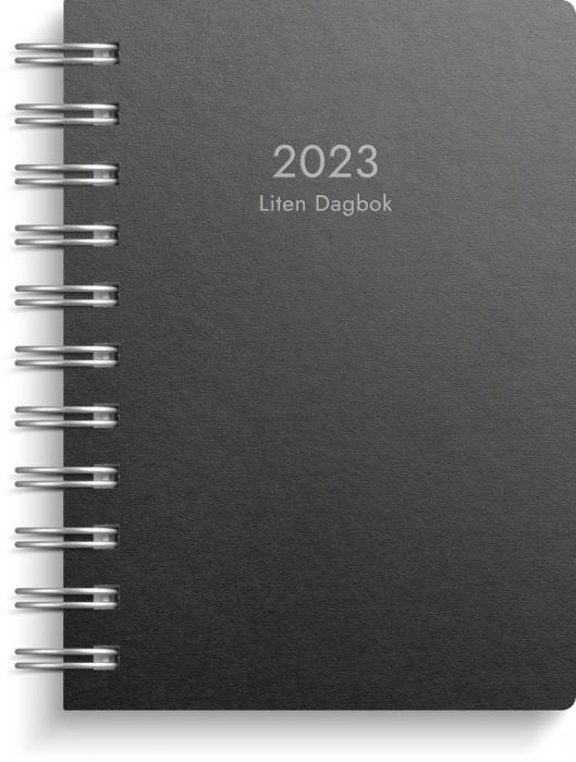 Liten Dagbok svart miljökartong 2023