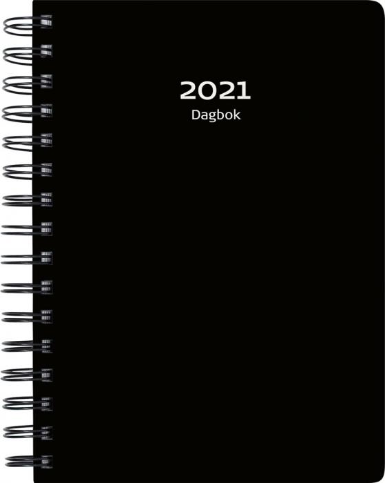 Dagbok svart plast 2021