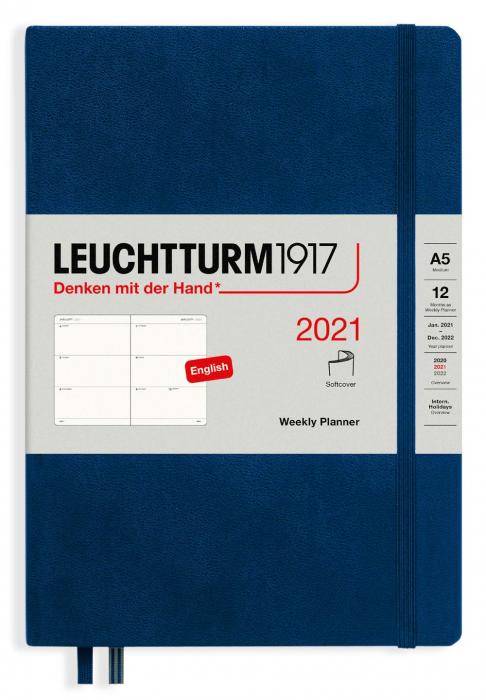 Leuchtturm Week planner A5 Soft Navy 2021