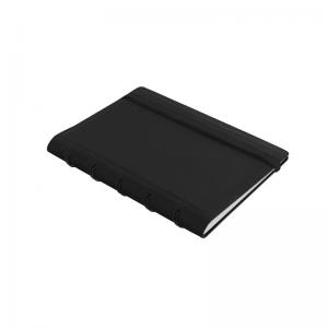 Filofax Notebook svart linjerad pocket