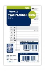 Filofax årsplan mini 2023