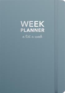 Week Planner Blue undated