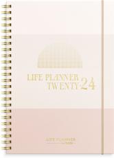 Life Planner Pink, horisontell 2024