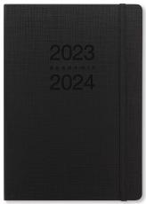 Kalender Letts Memo A5 svart studieåret 2023-2024