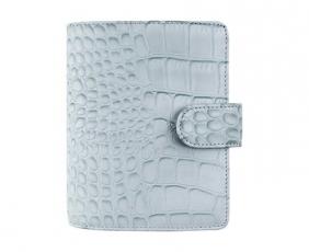 Filofax Classic Croc Pocket Silver