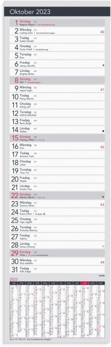 Stor bordskalender elegant 2023