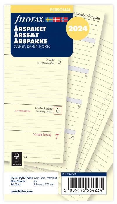 Filofax rspaket Personal 2024