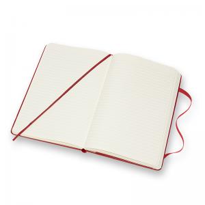 Moleskine Ruled Classic Notebook Large - Röd 