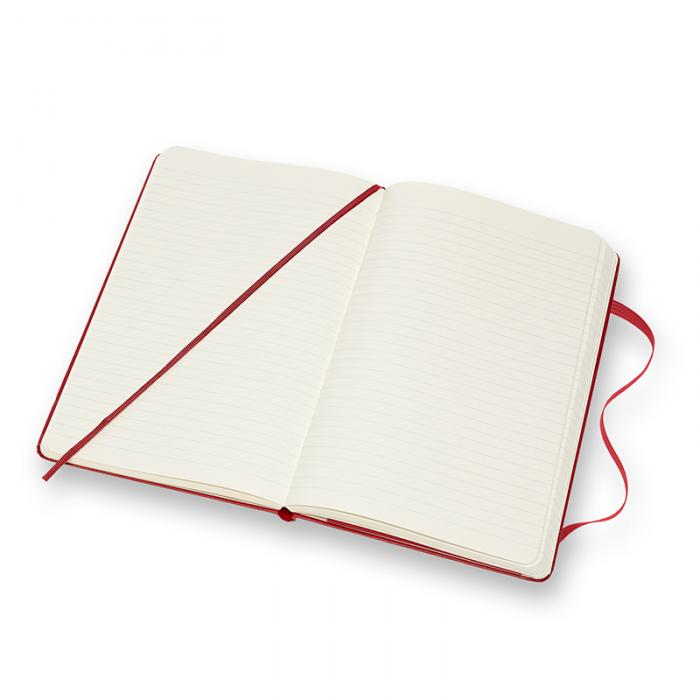 Moleskine Ruled Classic Notebook Large - Röd
