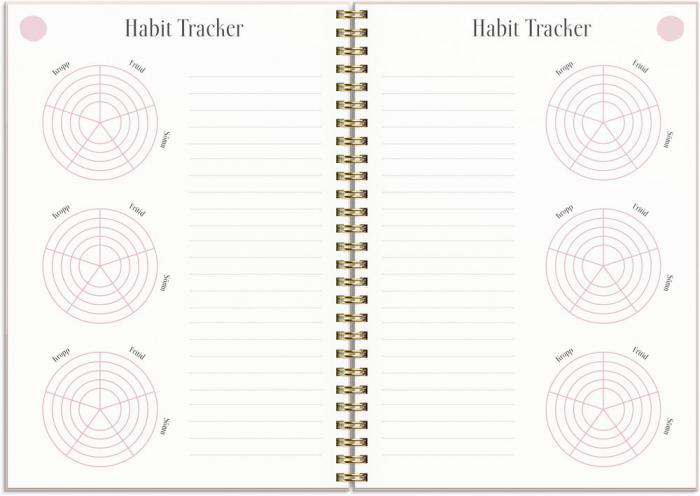 Life Planner Pink Horisontell 2022-2023