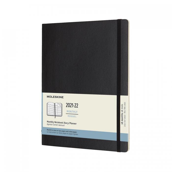 Moleskine Monthly Notebook XL svart soft 21/22