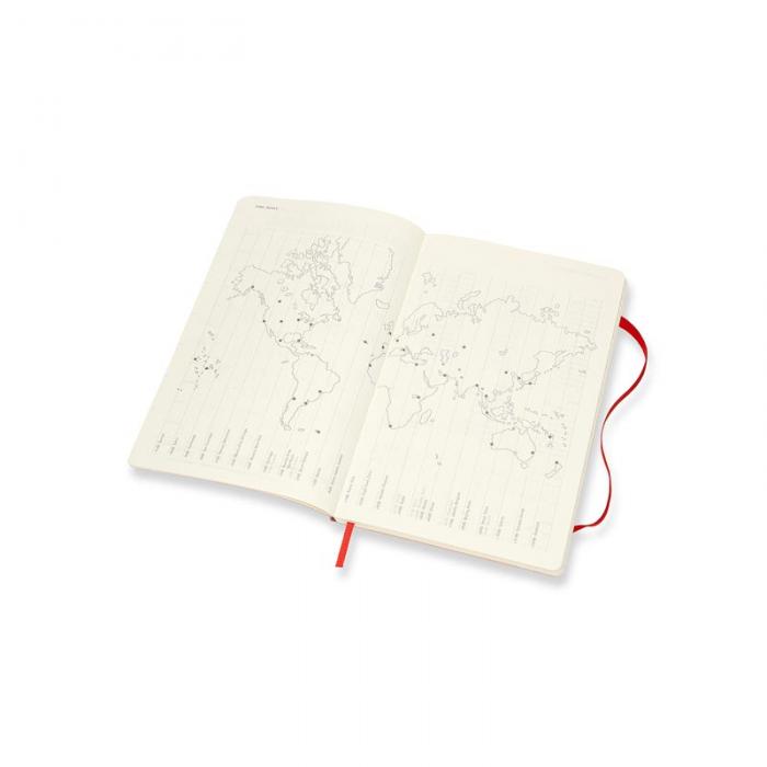 Moleskine Weekly notebook Large Red Soft 2022