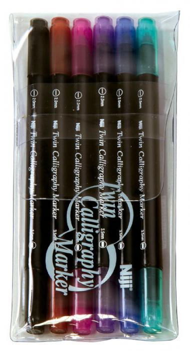 Kalligrafipenna NiJi Calligrafi VB, 4-pack