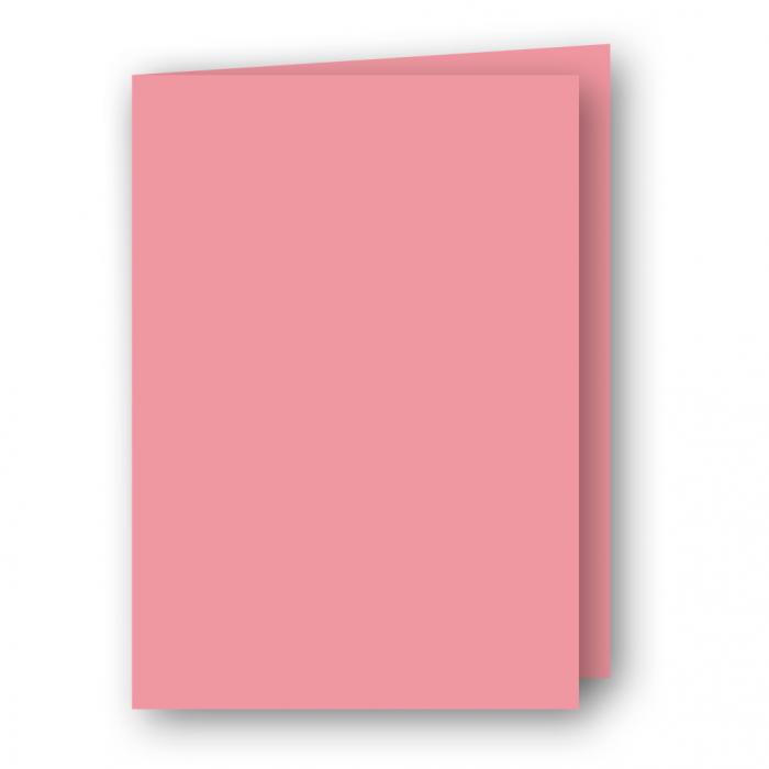 A7 Kort dubbla stående 5-pack 220g Rosa