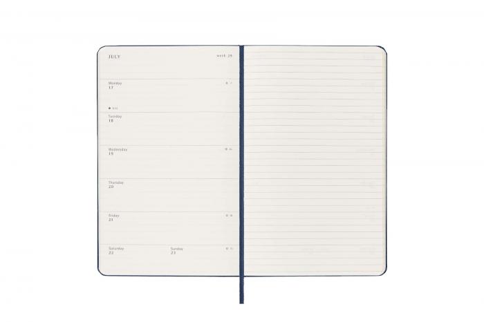Moleskine Veckokalender L Saphire Blue Hard 2022-2023