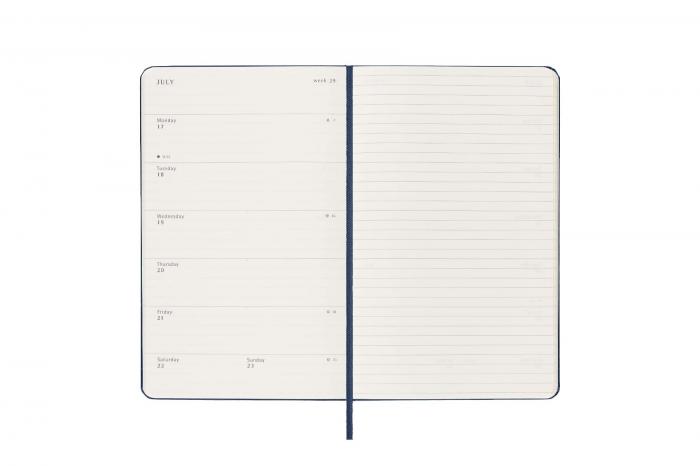 Moleskine Veckokalender L Saphire Blue Hard 2022-2023