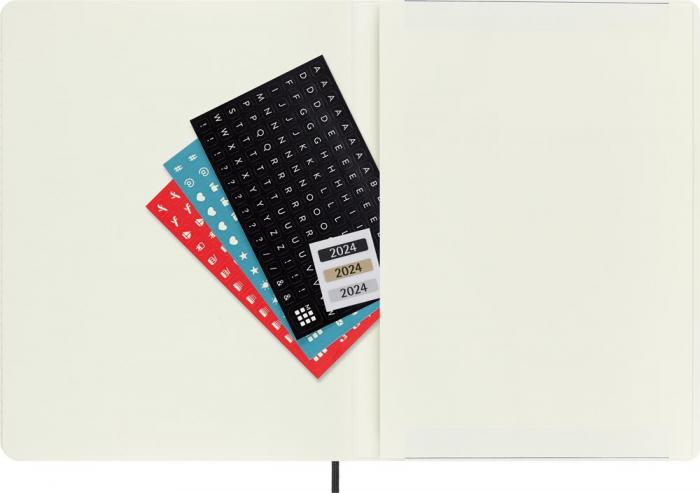 Moleskine Weekly notebook XL Soft Black 2024