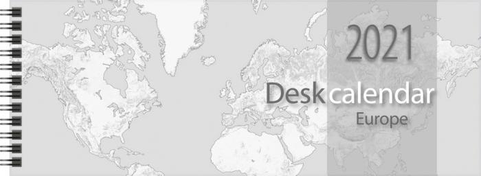 Desk Calendar Europe 2021