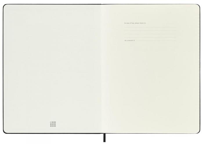 Moleskine Monthly Notebook svart hard XL 2023
