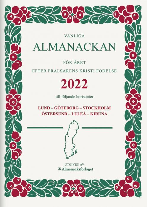 Vanliga almanackan 2022