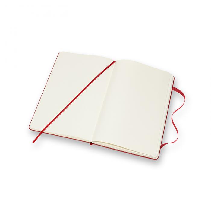 Moleskine Plain Classic Notebook Large - Röd