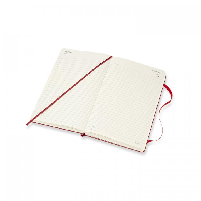 Moleskine Moleskine Daily Planner Large hard cover 20/21 Röd - Kalenderkungen.se