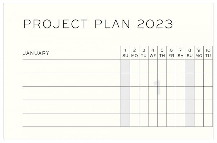 Kalender Leuchtturm1917 A5 Daily Planner Stone Blue 2023
