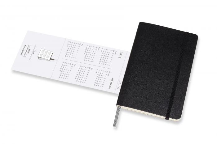 Moleskine Veckokalender Pocket soft 21/22 Svart