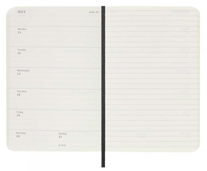 Moleskine Veckokalender Pocket soft 23/24 Svart