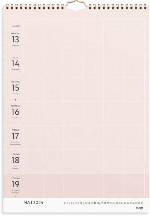 Vggkalender Life organizer veckokalender 2024