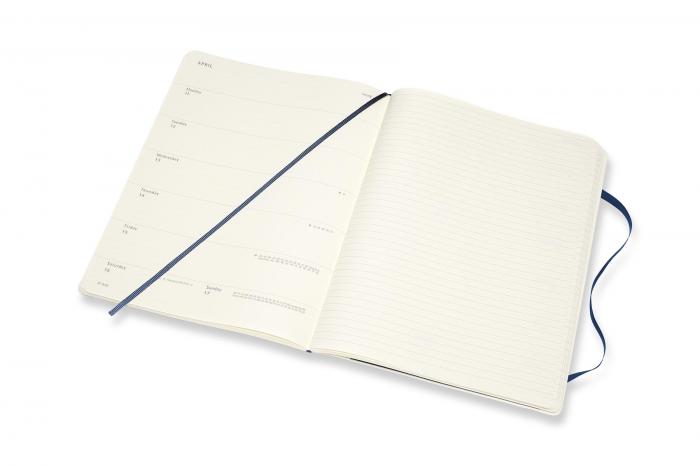 Moleskine Veckokalender XL Bl Mjuk 21/22