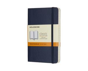 Moleskine Notebook Pocket Soft Cover - Blå - Linjerad