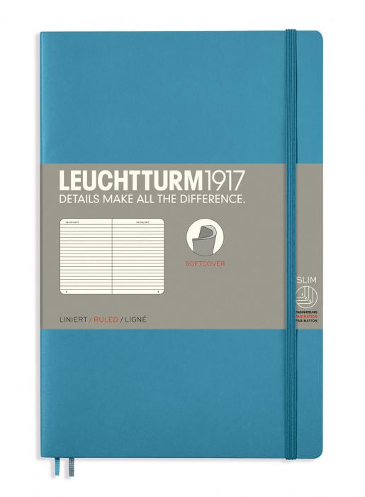 Leuchtturm Notebook B6 ruled nordic blue