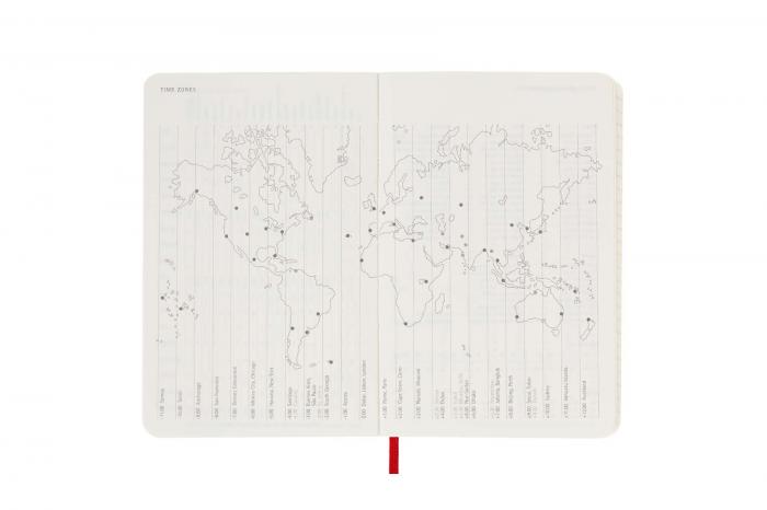 Moleskine Veckokalender Pocket soft 22/23 Röd