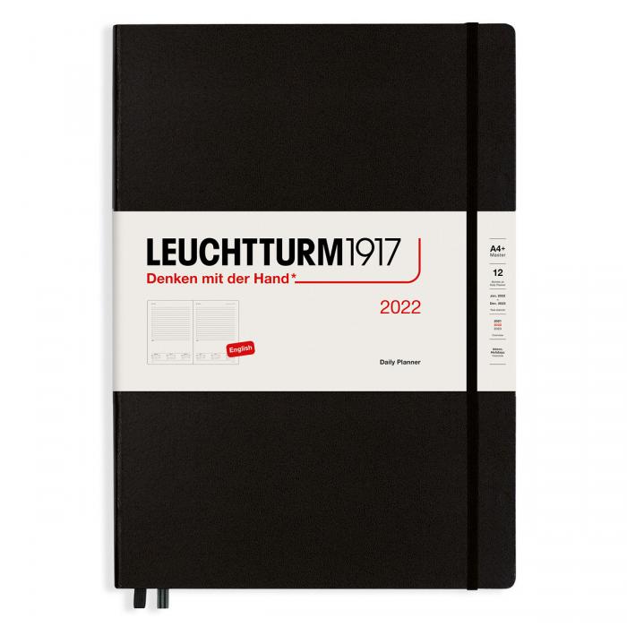 Kalender Leuchtturm1917 Daily Planner A4+ Black 2022