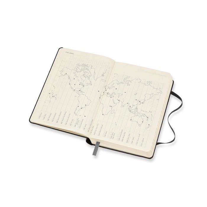 Moleskine Monthly Notebook svart hard large 2021