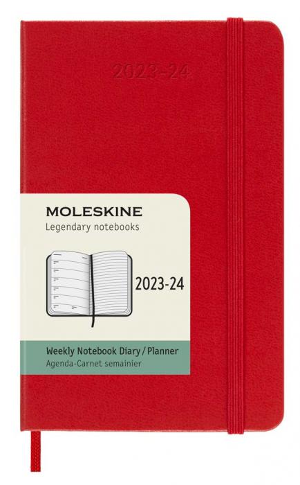 Moleskine Veckokalender Pkt Hard 23/24 Rd