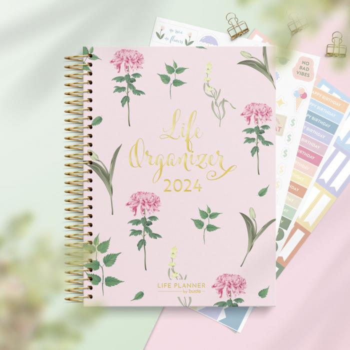 Life Organizer Blommor 2024