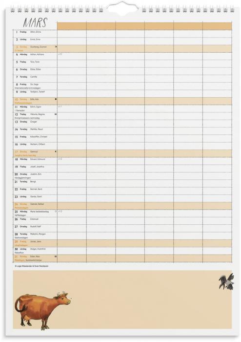 Familjekalender Mamma Mu 2024
