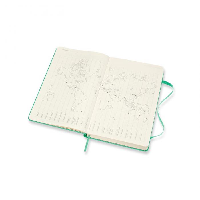Moleskine Weekly Notebook Green hard Large 2022