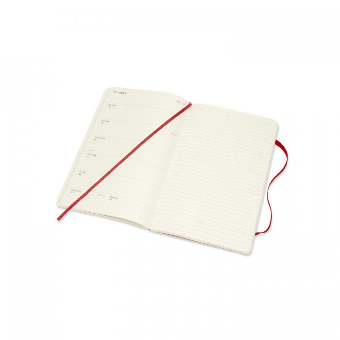 Moleskine Moleskine Veckokalender L Röd Soft 20/21 - Kalenderkungen.se