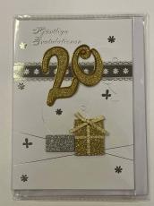 Grattiskort med kuvert - 20 år paket