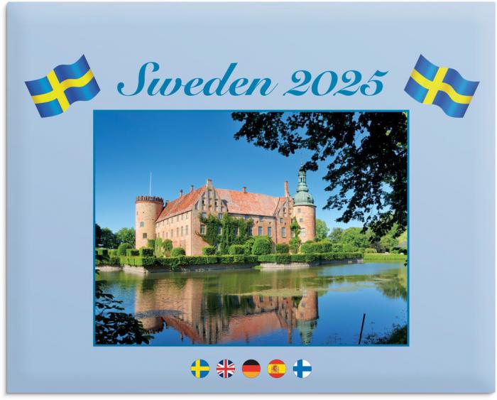 Vggkalender Sweden med kuvert 2025