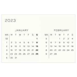 Kalender Leuchtturm1917 A5 Soft Vecka/uppslag Vanilla 2023