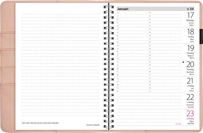 Burde Publishing AB Liten Veckokalender rosa konstlder Melfi 2021 - Kalenderkungen.se