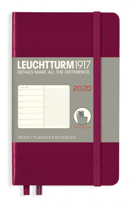 Leuchtturm1917 Kalender 2020 Leuchtturm1917 A6 v/notes soft Port red - Kalenderkungen.se