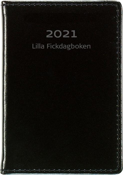Lilla Fickdagboken svart skinn 2021