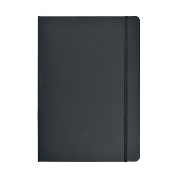 PU Notebook A4 linjerad Svart