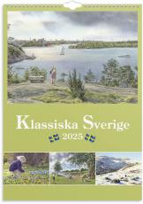 Väggkalender Klassiska Sverige 2025 