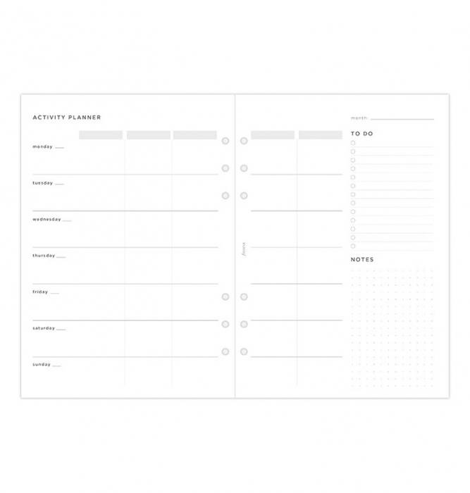 Filofax Activity Planner Refill - A5